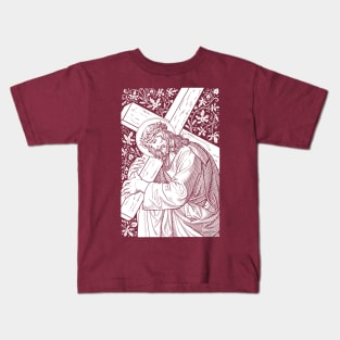 Jesus Christ with Cross Kids T-Shirt